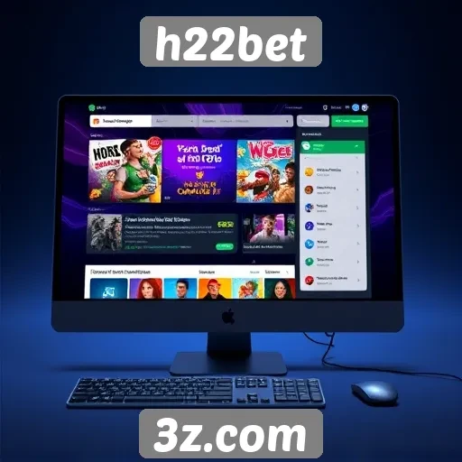 Avaliação da interface do usuário do h22bet