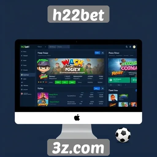 Análise da interface do usuário do site h22bet